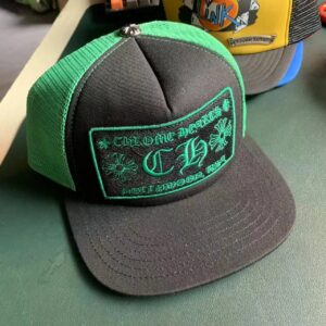 Chrome Hearts Classic Street Cap Black-Green
