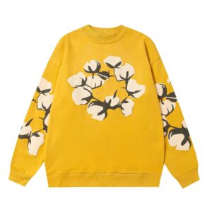 Denim Tears Cotton Floral Sweatshirt Yellow