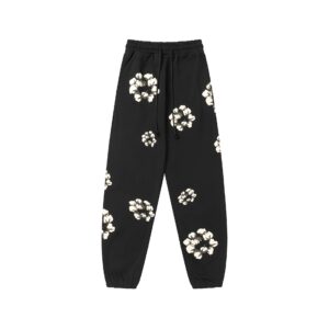 Denim Tears Printed Windbreaker Pants Black