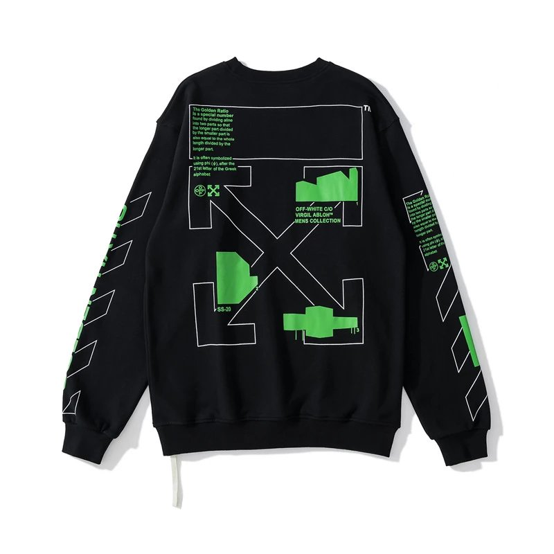 Off-White Arrow Streetwear Hoodie Black