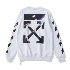 Off-White Streetwear Arrow Hoodie White