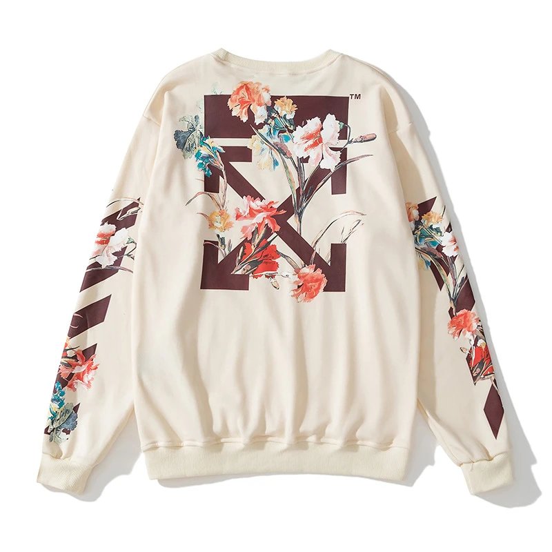 Off-White Floral High-Street Hoodie Off-White