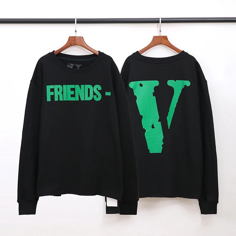 VLONE Friends American Streetwear Black Hoodie