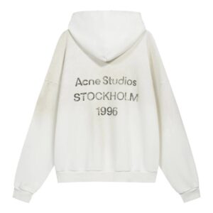 Acne 1996 High-Street Hoodie White