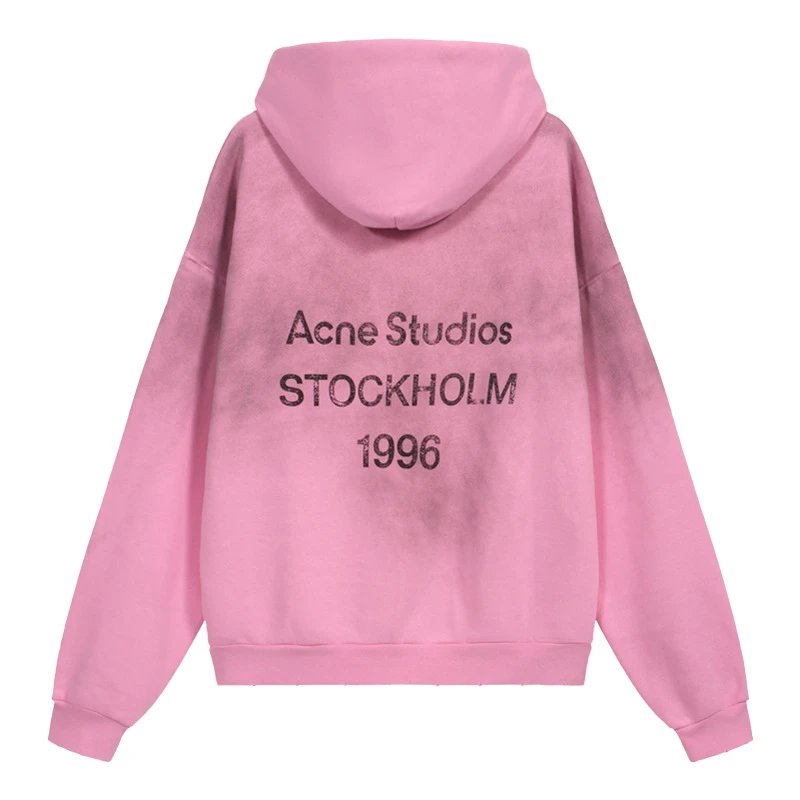 Acne 1996 High-Street Pink Hoodie