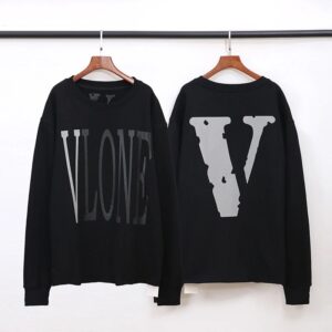 VLONE Streetwear Print Hoodie Black