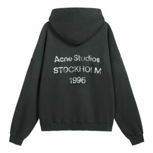 Acne 1996 High-Street Dark Green Hoodie