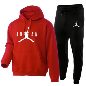 Jordan Streetwear Set Red & Black