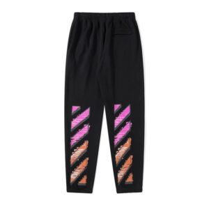Off-White High-Street Graffiti Black Pants