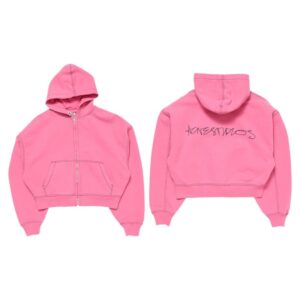 Acne Studios Cropped Hoodie - Pink