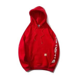 Carhartt American Streetwear Workwear Hoodie Red