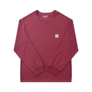 Carhartt Workwear Style Burgundy Long Sleeve