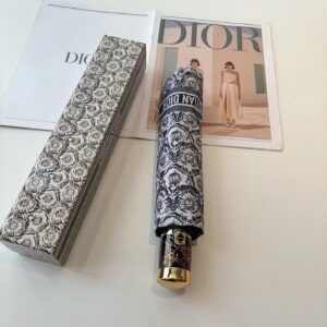 Dior Print Vintage Umbrella Black & White