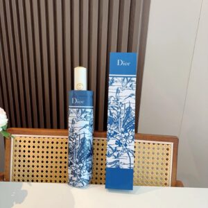 Dior Printed Style All-Weather Umbrella Blue-White