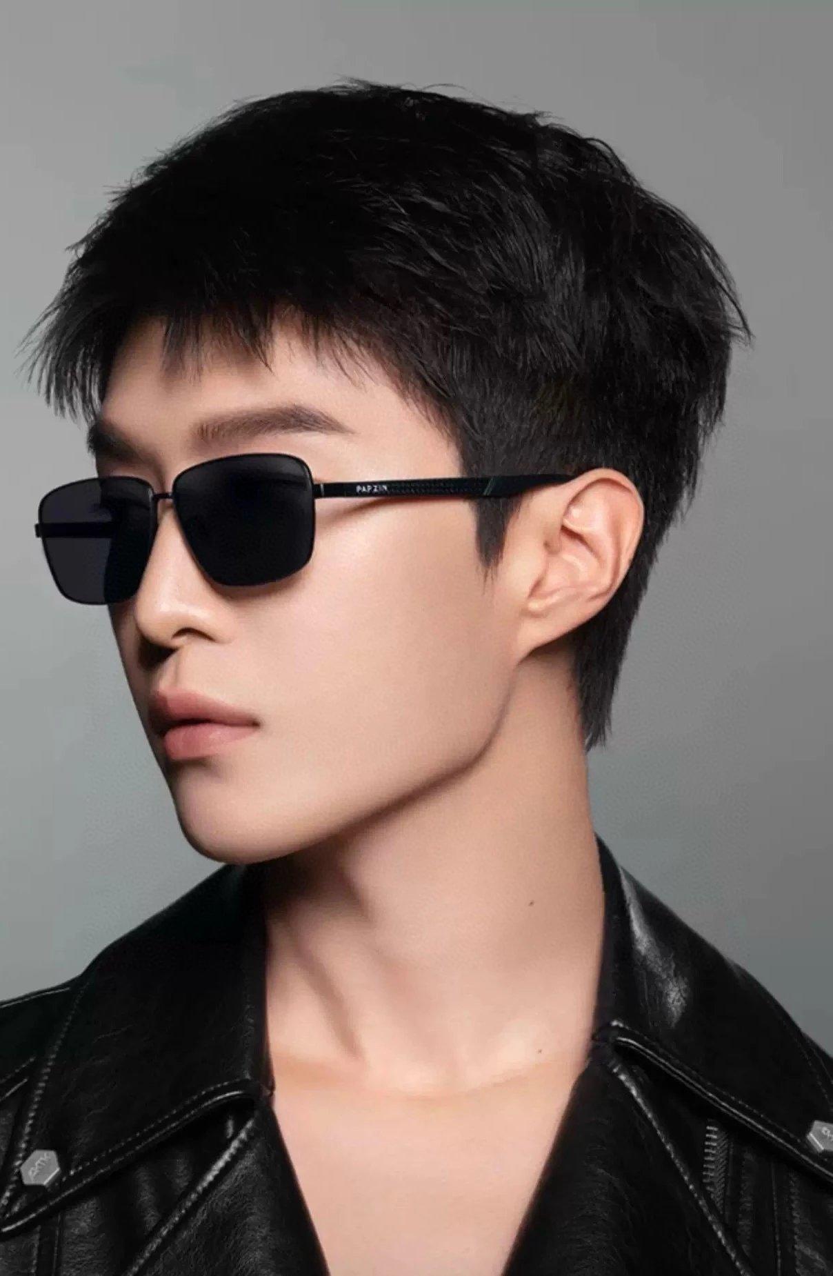 PARZIN Square Sunglasses Black