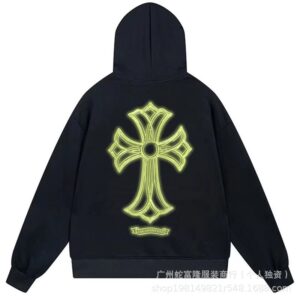 Cross Streetwear Black Hoodie Chrome Hearts