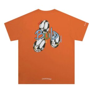 Build Trend Orange T-Shirt Chrome Hearts