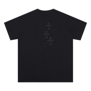 Cross Series Casual Black T-Shirt Chrome Hearts