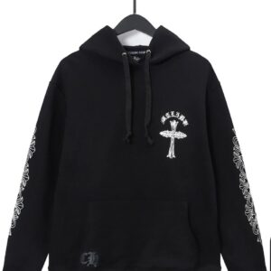 Chrome Hearts Cross Print Black Sweatshirt