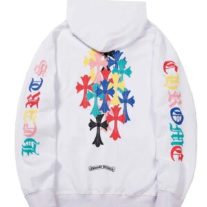 Cross Trend White Sweatshirt Chrome Hearts