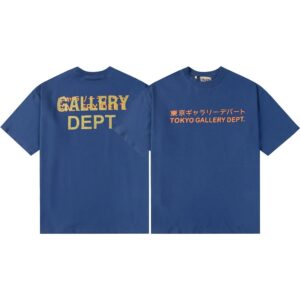 Gallery Dept Tokyo Series Casual Blue T-Shirt