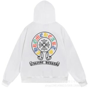Chrome Hearts Color Label White Hoodie