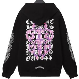 Street Black Hooded Sweatshirt Chrome Hearts