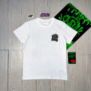 SKATE Graffiti Style White T-Shirt SynaWord