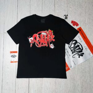 SPANK Graffiti Black T-Shirt by SynaWord