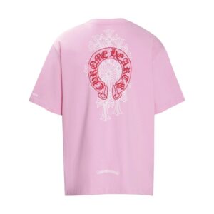 Chrome Hearts Classic Trend Pink T-Shirt