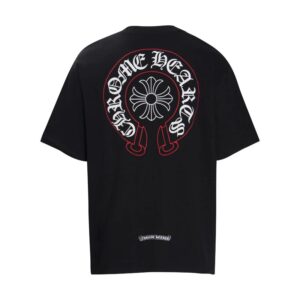 Chrome Hearts Flower Logo Black T-Shirt