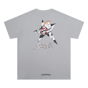 SUGGEST Trend Gray T-Shirt Chrome Hearts