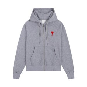 AMI Classic Hooded Gray Sweatshirt