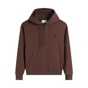 AMI Hooded Brown Sweatshirt