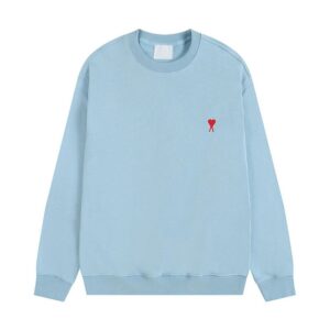 AMI Heart Minimalist Light Blue Hoodie