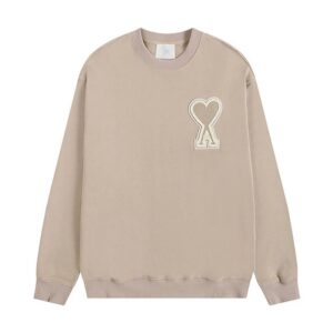 AMI Heart Casual Khaki Hoodie