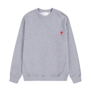 AMI Love Heart Series Gray Hoodie