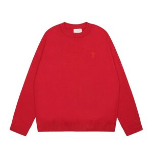AMI Classic Loose Red Sweater