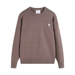 AMI Heart Collection Brown Sweater