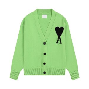 AMIHoodies Heart Green Cardigan
