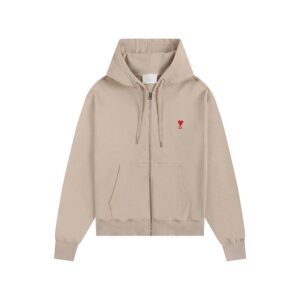 AMI Hooded Casual Beige Sweatshirt