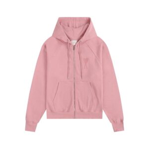 AMI Love Series Pink Hooded Sweatshirt
