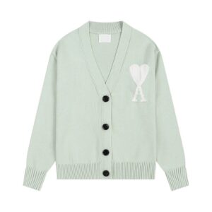 AMI Casual Cardigan Light Green