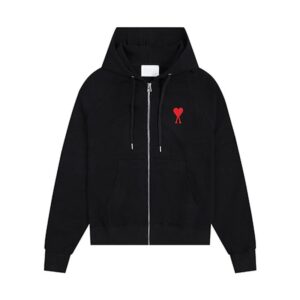 AMI Heart Series Casual Black Sweatshirt