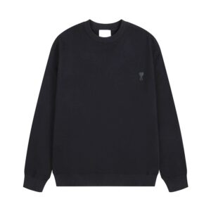 AMI Basic Casual Black Hoodie