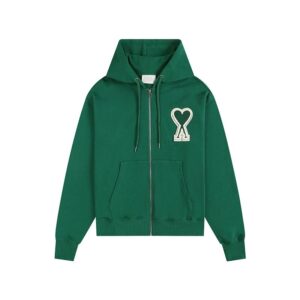 AMI Love Series Hooded Green Sweatshirt