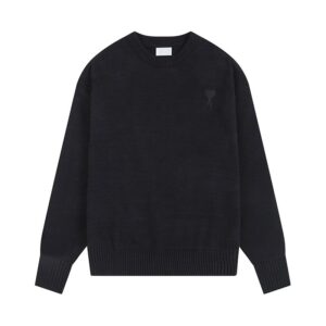 Loose Casual Black Sweater AMI