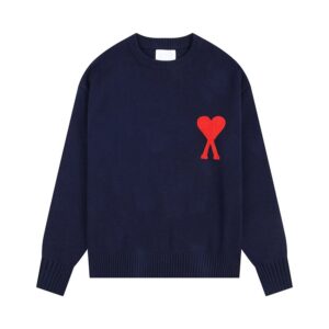 AMI Heart Series Navy Sweater