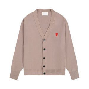 AMI Classic Casual Khaki Cardigan