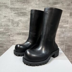 Balenciaga Chunky-Soled Black Knee-High Boots
